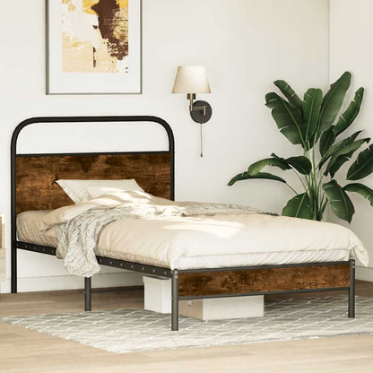 Giroletto senza Materasso Rovere Fumo 107x203 cm in Truciolato