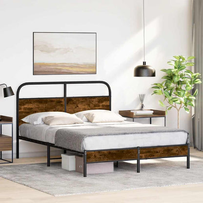 Giroletto senza Materasso Rovere Fumo 140x200 cm in Truciolato