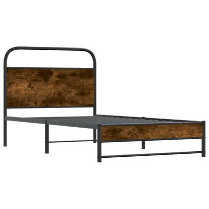 Giroletto senza Materasso Rovere Fumo 100x190 cm in Truciolato