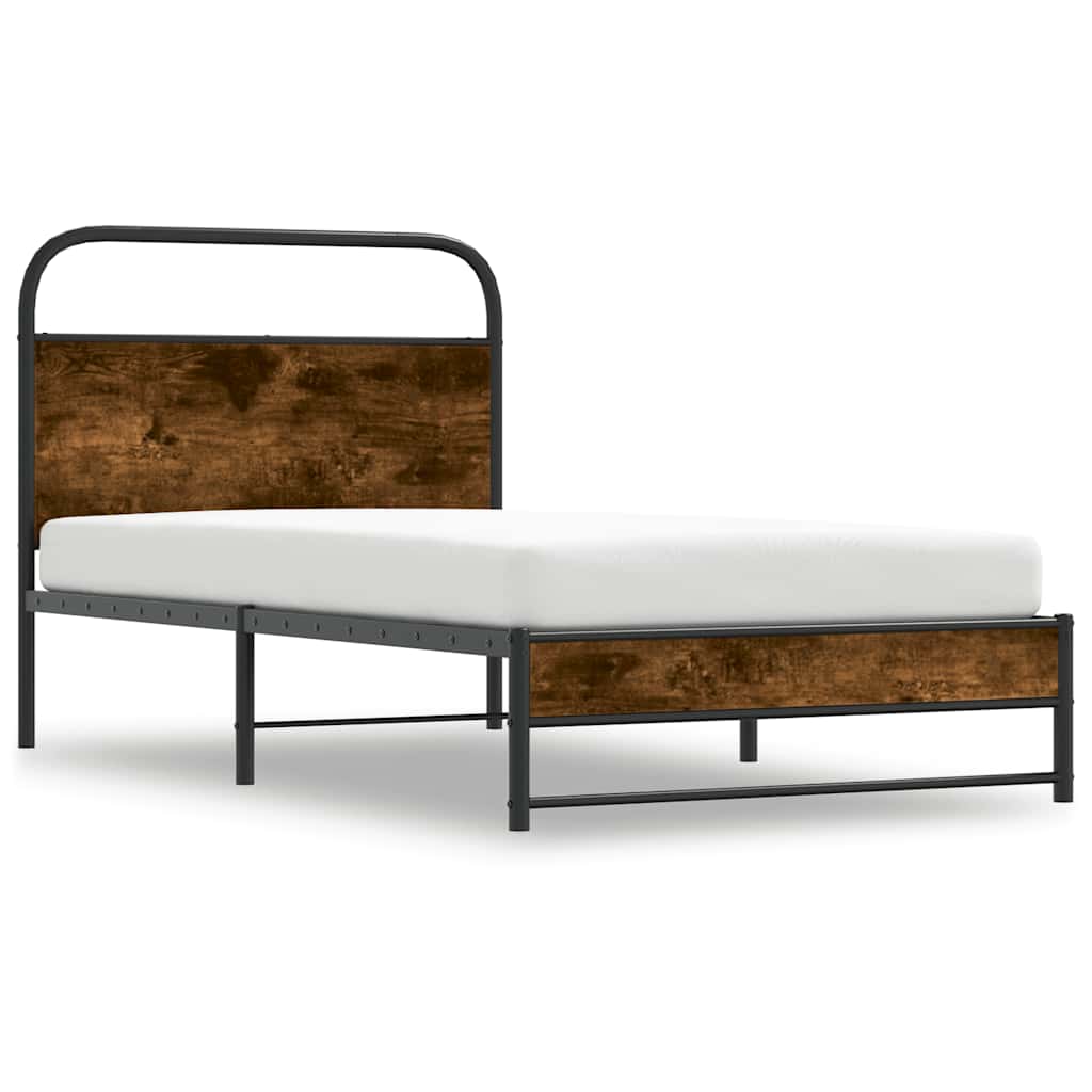 Giroletto senza Materasso Rovere Fumo 107x203 cm in Truciolato