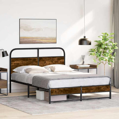 Giroletto senza Materasso Rovere Fumo 120x200 cm in Truciolato