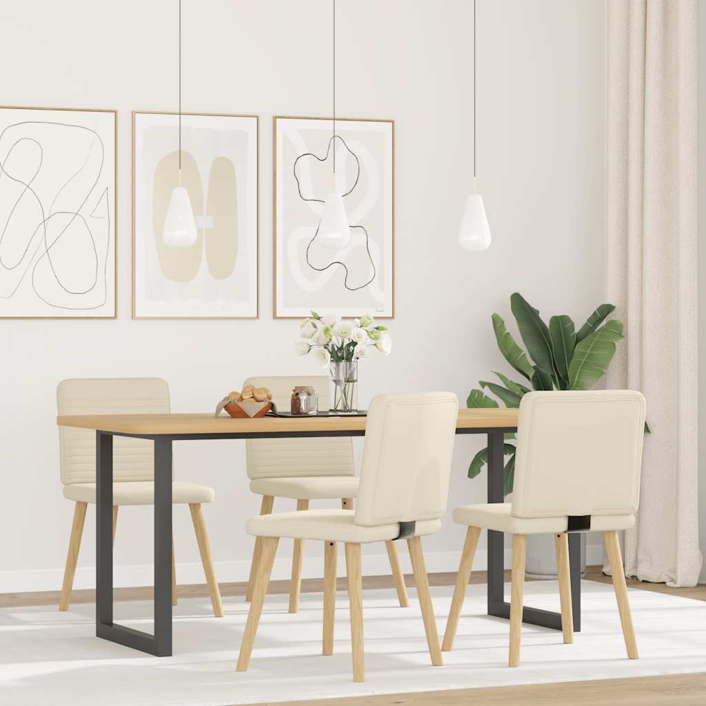 Sedie da Pranzo 4 pz Lino