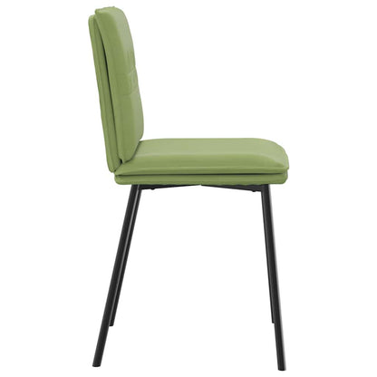 Sedie da Pranzo 4 pz Verde Chiaro in Velluto