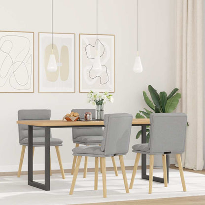 Sedie da Pranzo 4 pz Grigio Nuvola in Tessuto
