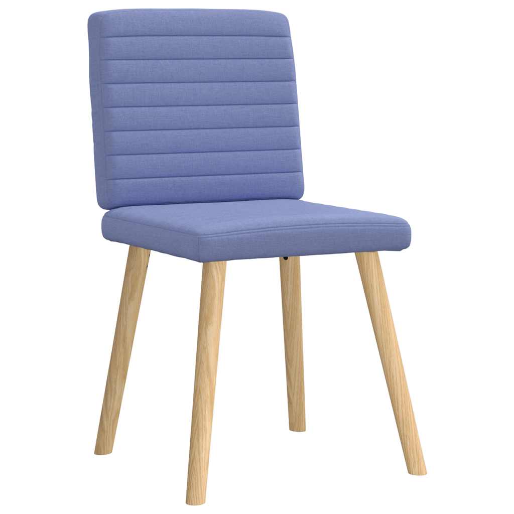 Sedie da Pranzo 6 pz Blu Jeans in Tessuto