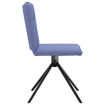 Sedie da Pranzo 6 pz Blu Jeans in Tessuto