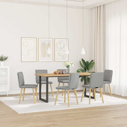 Sedie da Pranzo 6 pz Grigio Nuvola in Tessuto
