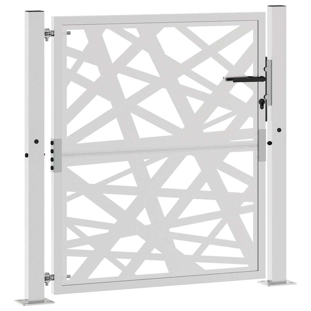 Cancello da Giardino 105x105 cm Acciaio Corten Design Leggero
