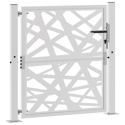 Cancello da Giardino 105x105 cm Acciaio Corten Design Leggero