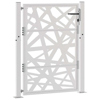 Cancello da Giardino 105x130 cm Acciaio Corten Design Leggero