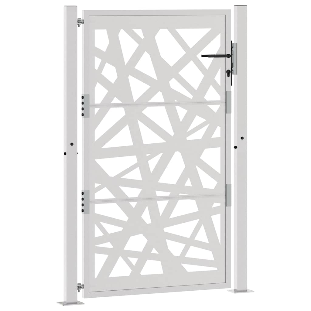 Cancello da Giardino 105x155 cm Acciaio Corten Design Leggero