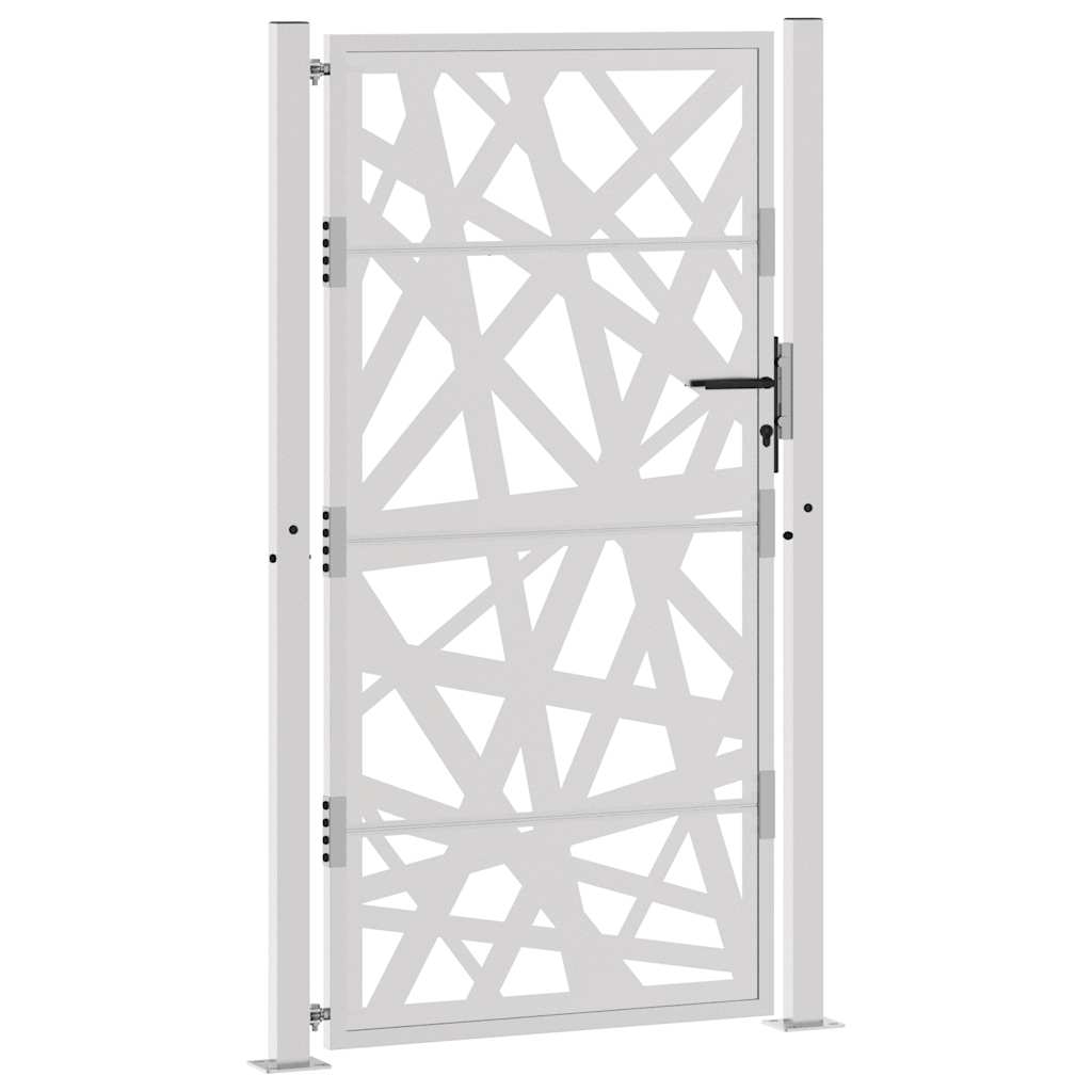 Cancello da Giardino 105x180 cm Acciaio Corten Design Leggero