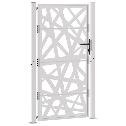 Cancello da Giardino 105x180 cm Acciaio Corten Design Leggero