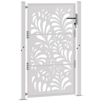 Cancello da Giardino 105x155 cm Acciaio Corten Design Ondulato