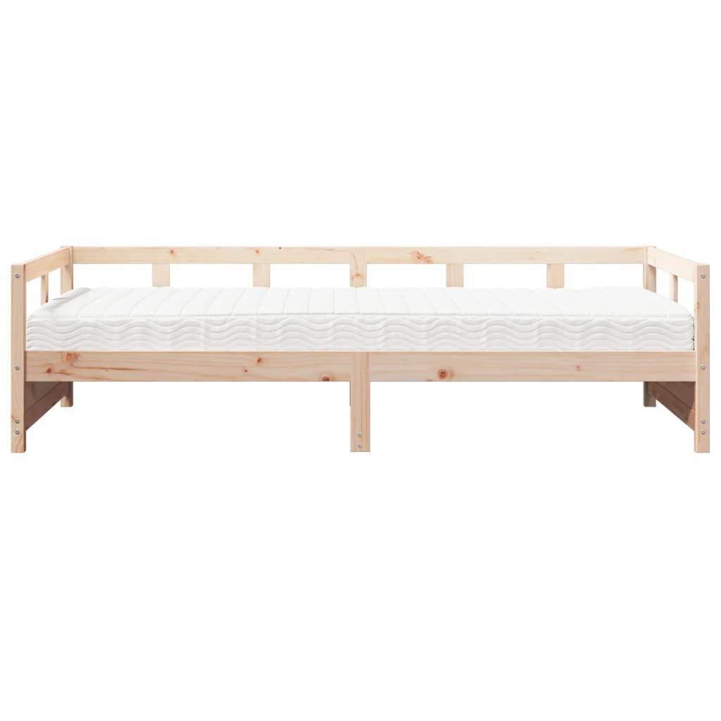 Dormeuse con Materasso 90x200 cm in Legno Massello di Pino