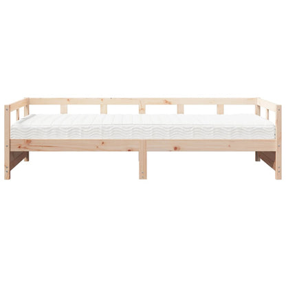 Dormeuse con Materasso 90x200 cm in Legno Massello di Pino