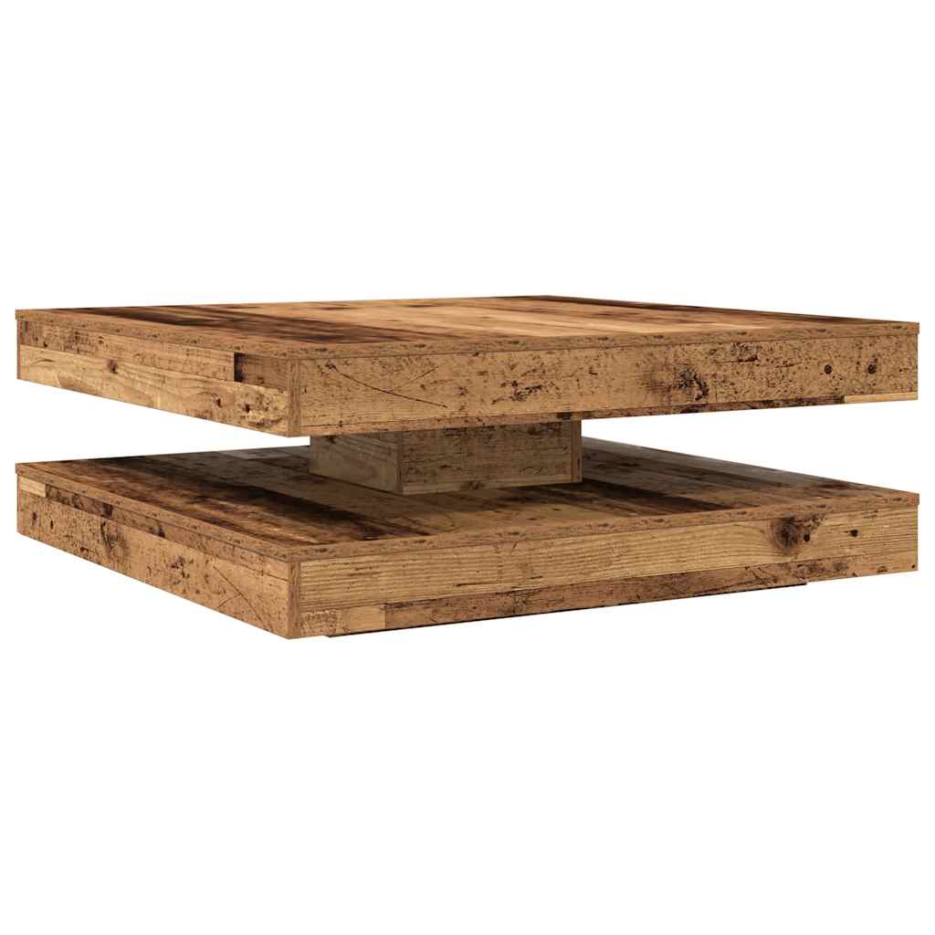 Tavolino da CaffÃƒÂ¨ Girevole a 360 Gradi Antico 90x90x34,5 cm