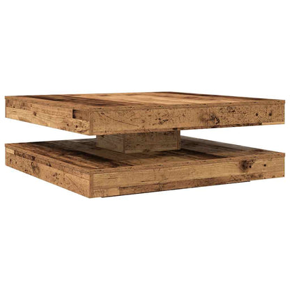 Tavolino da CaffÃƒÂ¨ Girevole a 360 Gradi Antico 90x90x34,5 cm