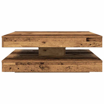 Tavolino da CaffÃƒÂ¨ Girevole a 360 Gradi Antico 90x90x34,5 cm