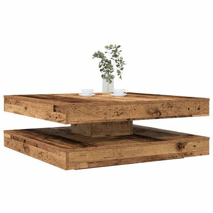 Tavolino da CaffÃƒÂ¨ Girevole a 360 Gradi Antico 90x90x34,5 cm