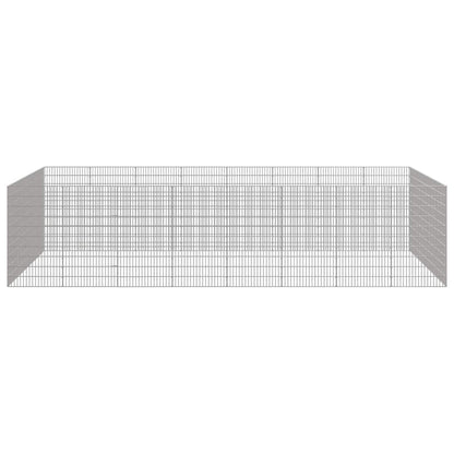 Recinto per Animali Ruspante 24 Pannelli 54x100cm Ferro Zincato