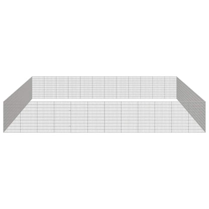 Recinto per Animali Ruspante 48 Pannelli 54x100cm Ferro Zincato
