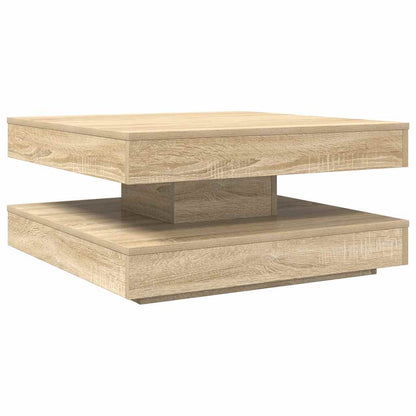 Tavolino da CaffÃƒÂ¨ Girevole a 360 Gradi Sonoma 70x70x34,5 cm