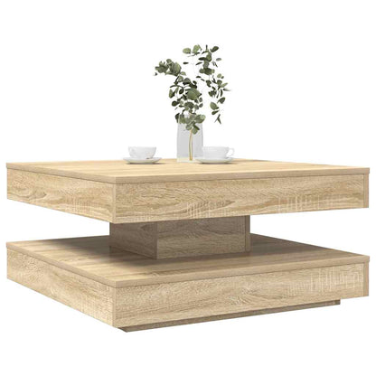 Tavolino da CaffÃƒÂ¨ Girevole a 360 Gradi Sonoma 70x70x34,5 cm
