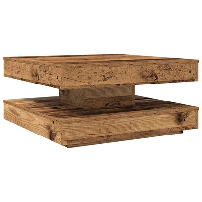 Tavolino da CaffÃƒÂ¨ Girevole a 360 Gradi Antico 70x70x34,5 cm