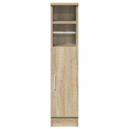 Mobile da Bagno con Portarotolo Rovere Sonoma 20,5x22x90 cm