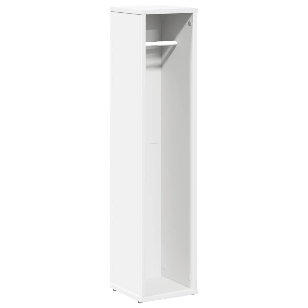 Mobile da Bagno con Portarotolo Bianco 20,5x20x90 cm