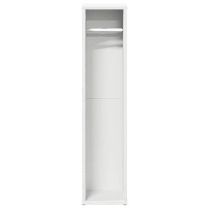 Mobile da Bagno con Portarotolo Bianco 20,5x20x90 cm