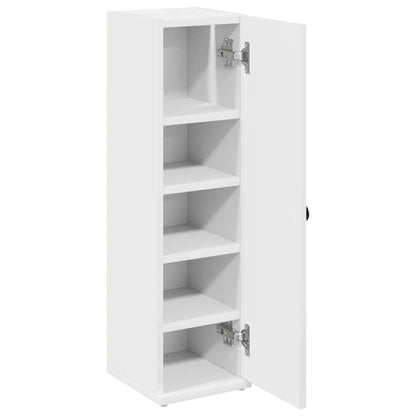 Mobile da Bagno con Portarotolo Bianco 20,5x22x72 cm
