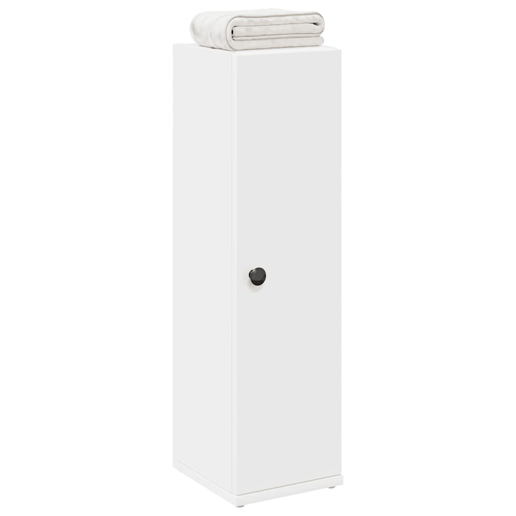 Mobile da Bagno con Portarotolo Bianco 20,5x22x72 cm