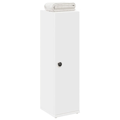 Mobile da Bagno con Portarotolo Bianco 20,5x22x72 cm
