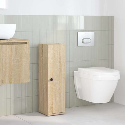 Mobile da Bagno con Portarotolo Rovere Sonoma 20,5x22x72 cm