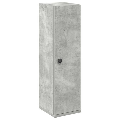 Mobile da Bagno con Portarotolo Grigio Cemento 20,5x22x72 cm