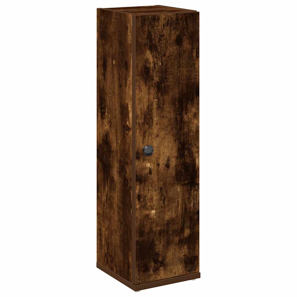 Mobile da Bagno con Portarotolo Rovere Fumo 20,5x22x72 cm