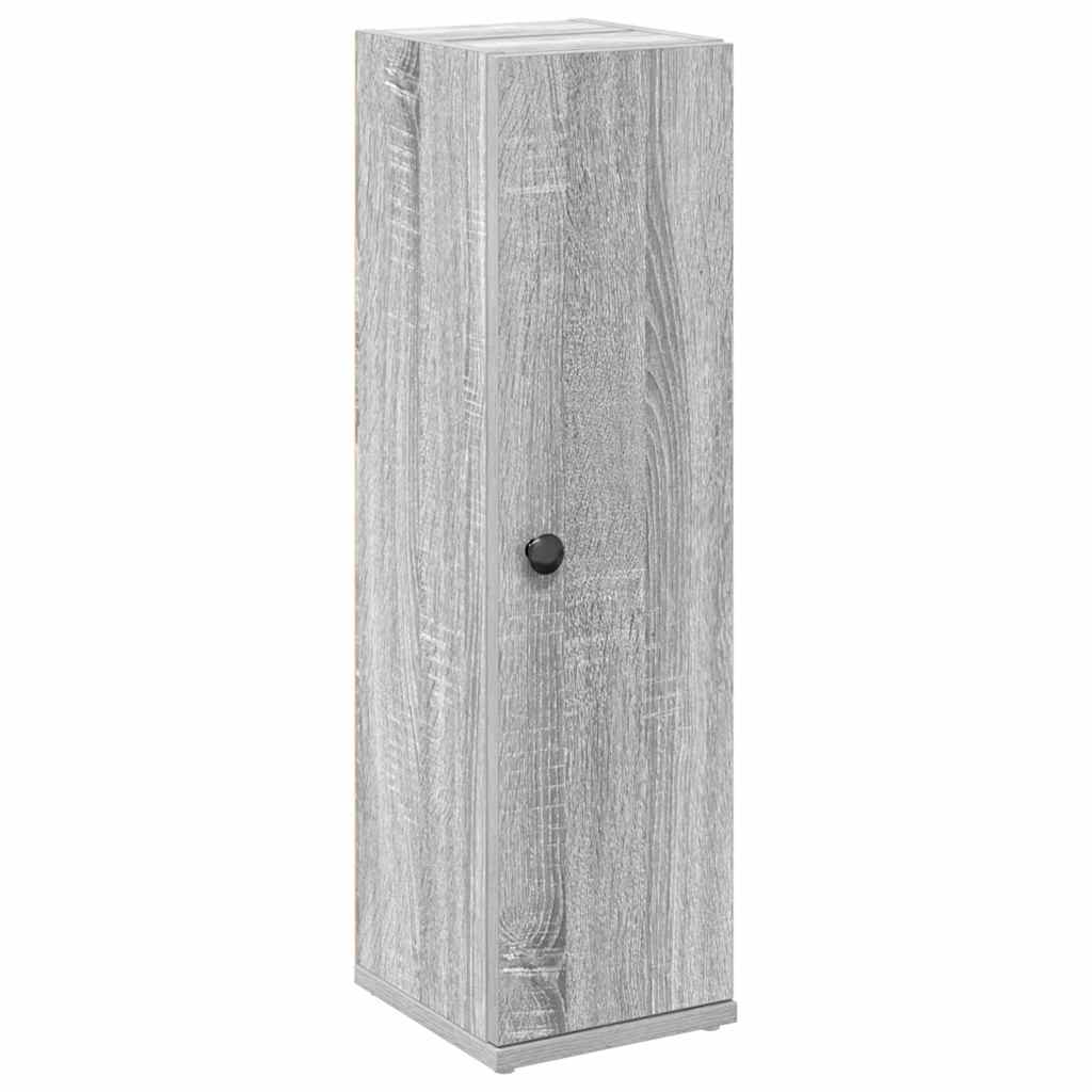 Mobile da Bagno con Portarotolo Grigio Sonoma 20,5x22x72 cm