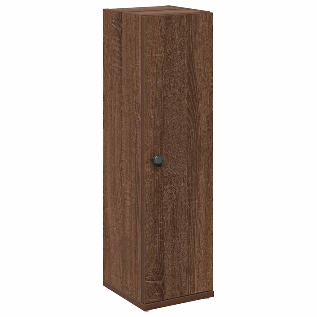 Mobile da Bagno con Portarotolo Rovere Marrone 20,5x22x72 cm