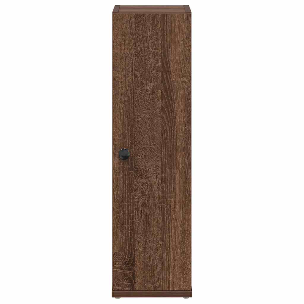 Mobile da Bagno con Portarotolo Rovere Marrone 20,5x22x72 cm