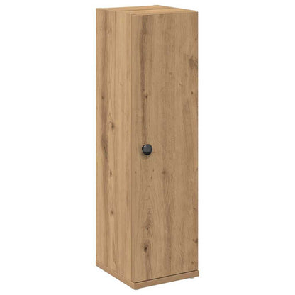 Mobile da Bagno con Portarotolo Rovere Artigianale 20,5x22x72cm