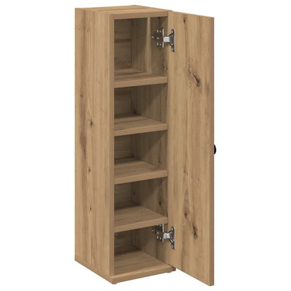 Mobile da Bagno con Portarotolo Rovere Artigianale 20,5x22x72cm