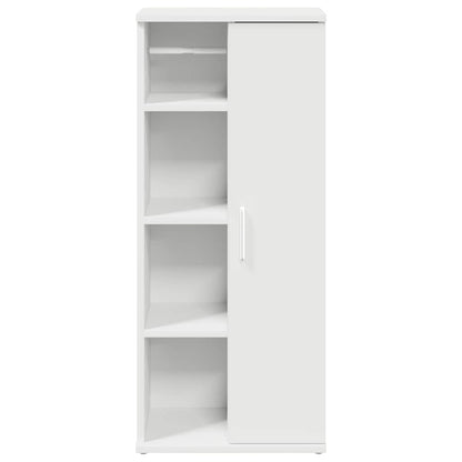 Mobile da Bagno con Portarotolo Bianco 39x22x90 cm