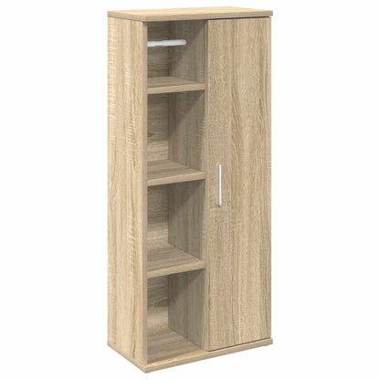 Mobile da Bagno con Portarotolo Rovere Sonoma 39x22x90 cm