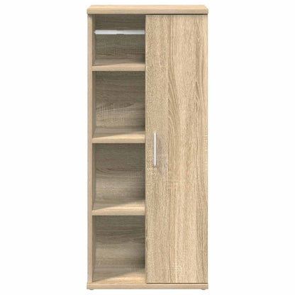 Mobile da Bagno con Portarotolo Rovere Sonoma 39x22x90 cm