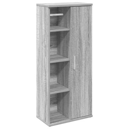 Mobile da Bagno con Portarotolo Grigio Sonoma 39x22x90 cm