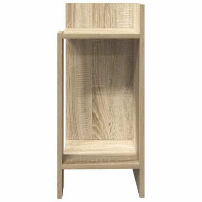 Tavolini Laterali 2pz con Ripiano Rovere Sonoma 25,5x27x60 cm