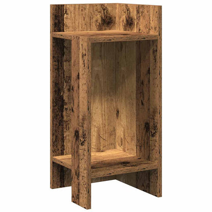 Tavolini Laterali 2 pz con Ripiano Legno Antico 25,5x27x60 cm