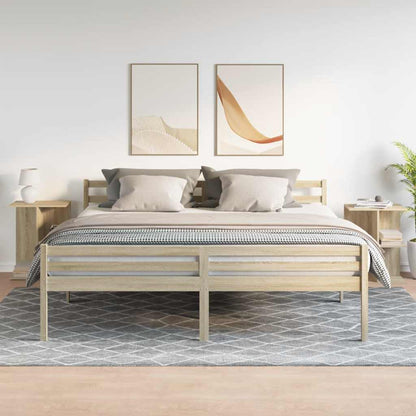Comodini 2 pz Rovere Sonoma 46,5x29x61 cm in Legno Multistrato